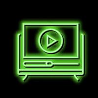 movies leisure neon glow icon illustration vector