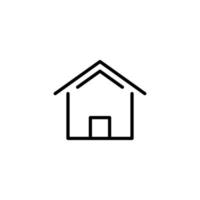 House icon with outline style vector