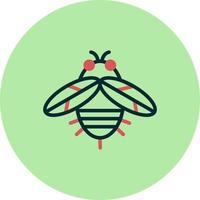 icono de vector de abeja