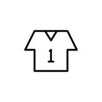 Shirt icon with outline style vector