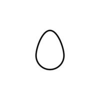 Easter Egg icon with outline style vector