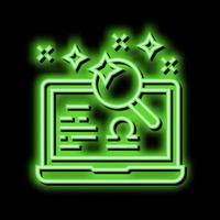 horoscope leisure neon glow icon illustration vector