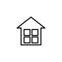 House icon with outline style vector