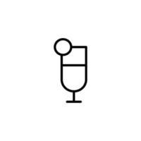 Drink icon with outline style vector