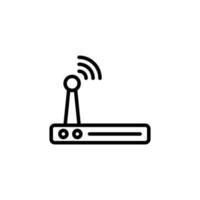 Wifi icono con contorno estilo vector