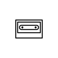 Radio icon with outline style vector