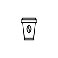 Drink icon with outline style vector