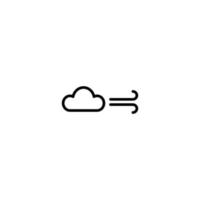Cloud icon with outline style vector