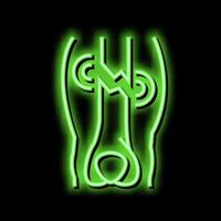 closed limb fracture disease neon glow icon illustration vector