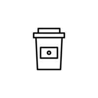 Drink icon with outline style vector