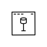 Repeat icon with outline style vector