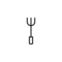 Spatula icon with outline style vector