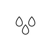 Rain icon with outline style vector