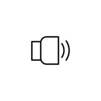 Sound icon with outline style vector