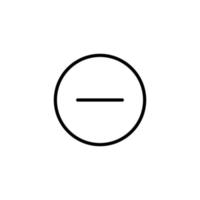 Delete file icon with outline style vector