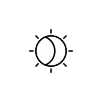Lamp icon with outline style vector