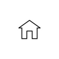 House icon with outline style vector