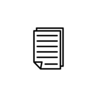 Notes icon with outline style vector