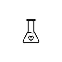 Potion icon with outline style vector