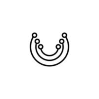 Science icon with outline style vector