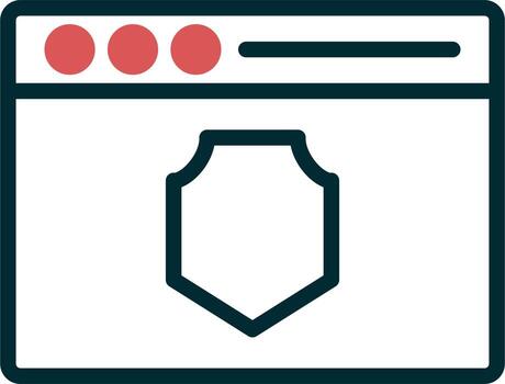 sitio web cifrado vector icono