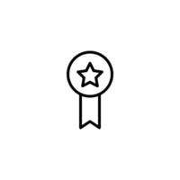 Award icon with outline style vector