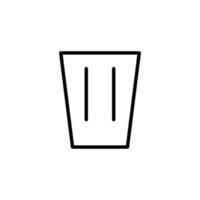 Dump icon with outline style vector