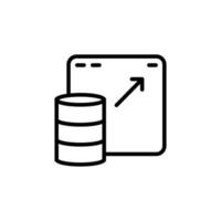 Battery icon with outline style vector