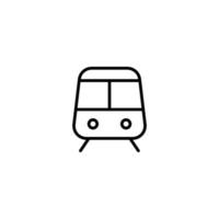 Train icon with outline style vector