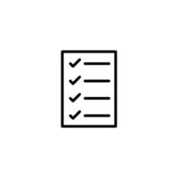 Notes icon with outline style vector