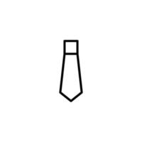 Tie icon with outline style vector