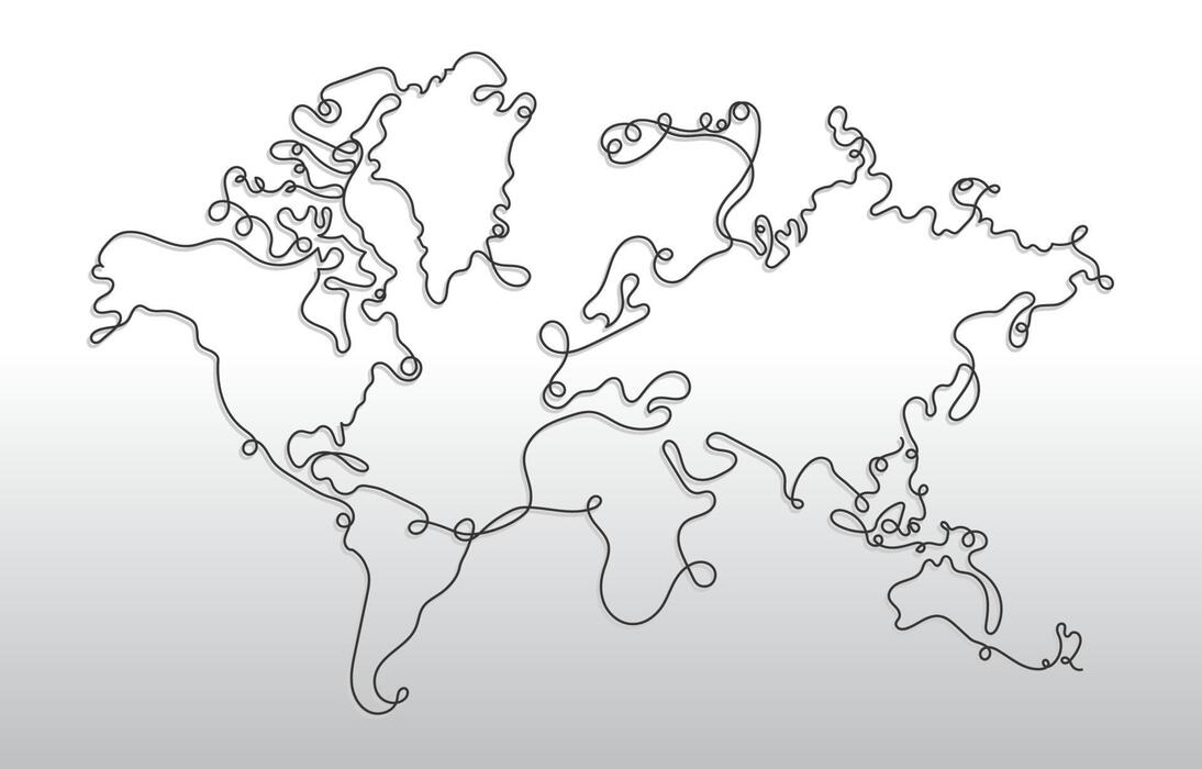 Continents Outline Vector Art, Icons, and Graphics for Free Download