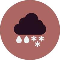 Snow cloud Vector Icon