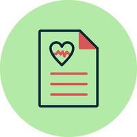 Heart Beat Report Vector Icon