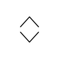 Navigation icon with outline style vector