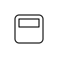 Folder icon with outline style vector