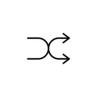 Arrow icon with outline style vector