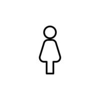 Gender icon with outline style vector