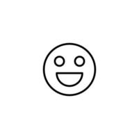 Emoji Icon with outline style vector