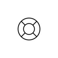 Float icon with outline style vector