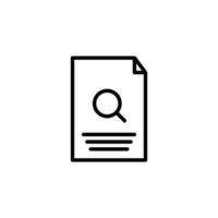 Search icon with outline style vector