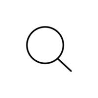 Search icon with outline style vector