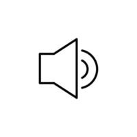 Volume icon with outline style vector