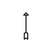 Arrow icon with outline style vector