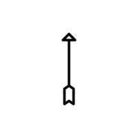 Arrow icon with outline style vector