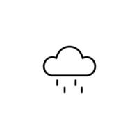 Cloud icon with outline style vector