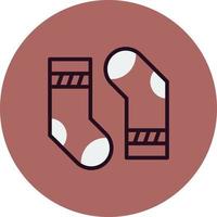 icono de vector de calcetines
