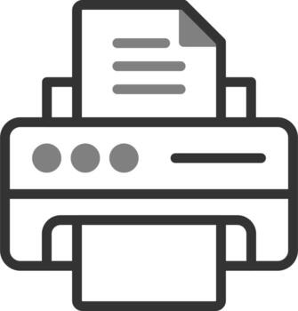 icono de vector de impresora