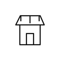 House icon with outline style vector