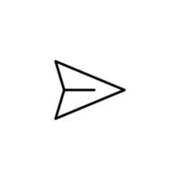 Navigation icon with outline style vector